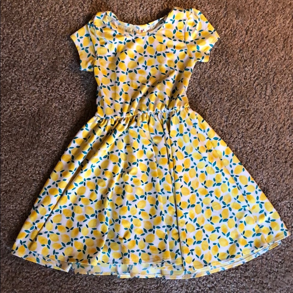 Dot dot smile lemon dress